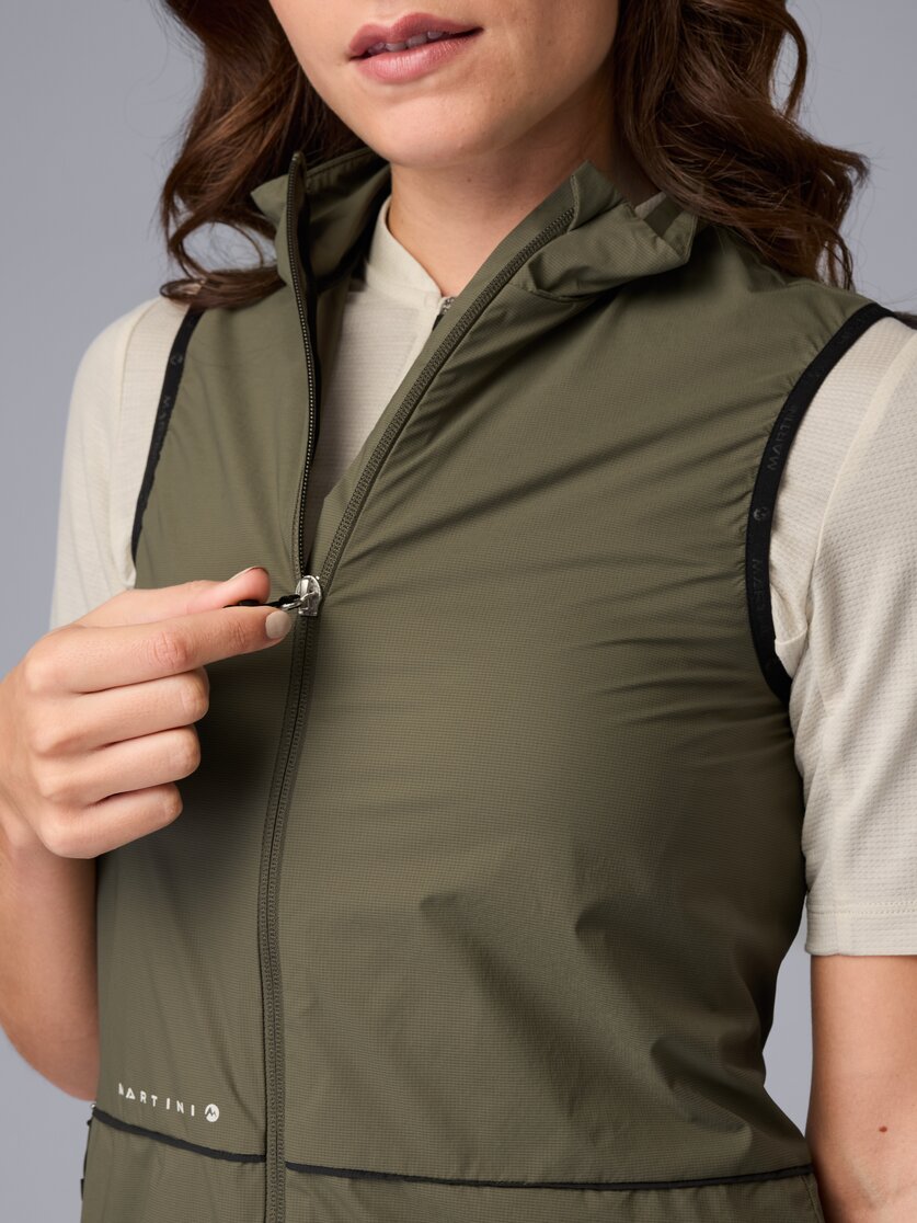 Martini Sportswear - Flowtrail Windbreaker Vest W - Westen in black - Detail 3 - Damen