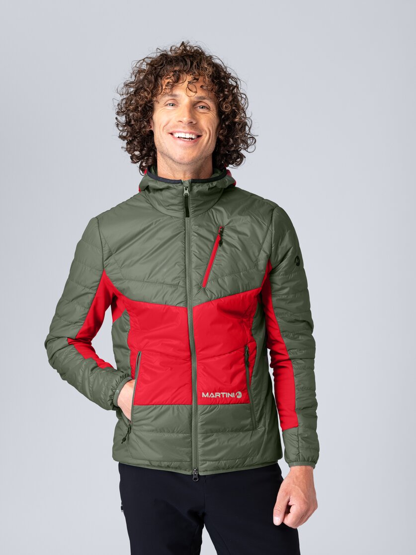 Martini Sportswear - Yalca Padded Jacket Primaloft® M - Giacche Primaloft e Gloft in mosstone-mars - vista frontale modello - Uomo