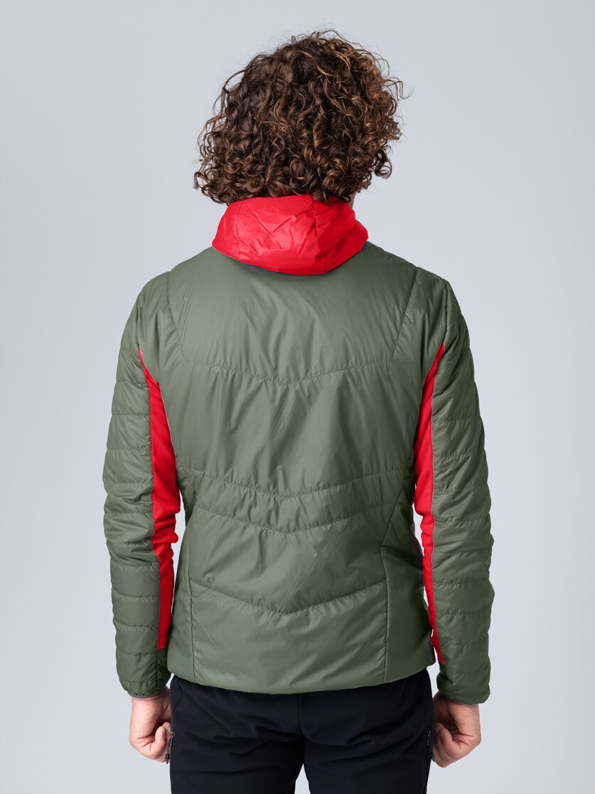 Martini Sportswear - Yalca Padded Jacket Primaloft® M - Giacche Primaloft e Gloft in mosstone-mars - vista laterale modello - Uomo