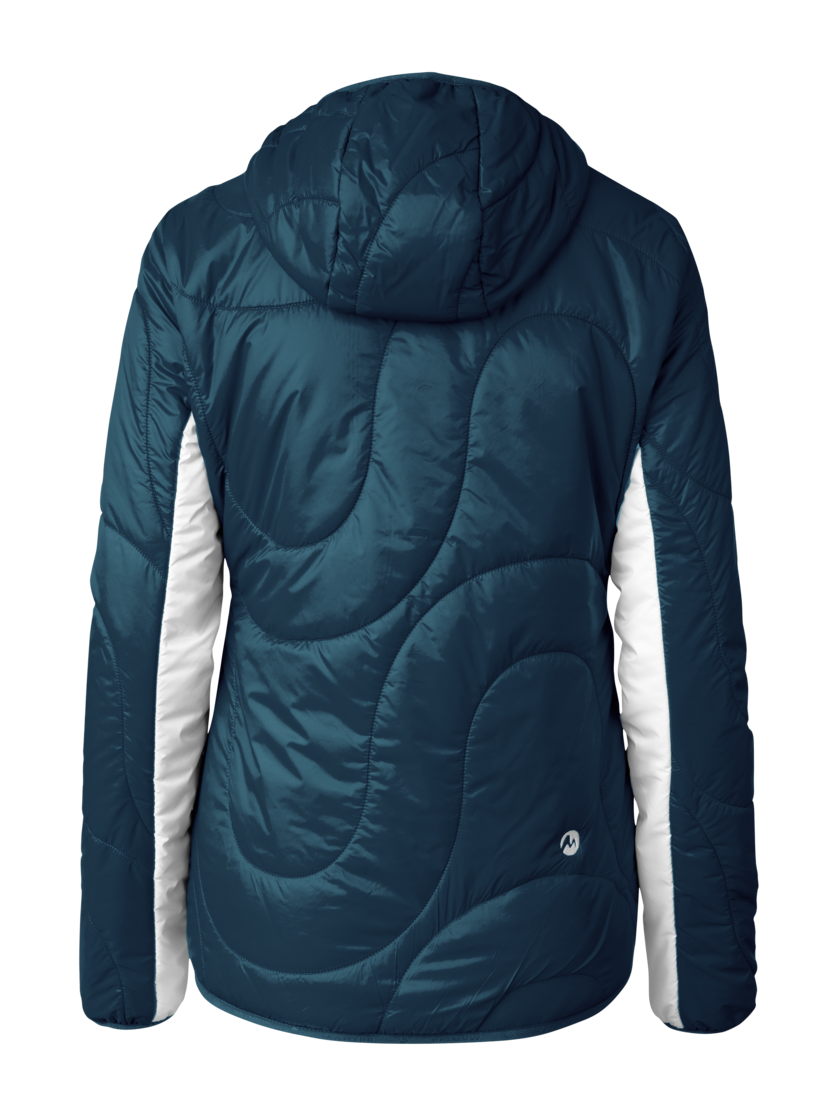 Martini Sportswear - Snowventure Padded Jacket Primaloft® W - Primaloft & Gloft Jacken in poseidon-white - Rückansicht - Damen