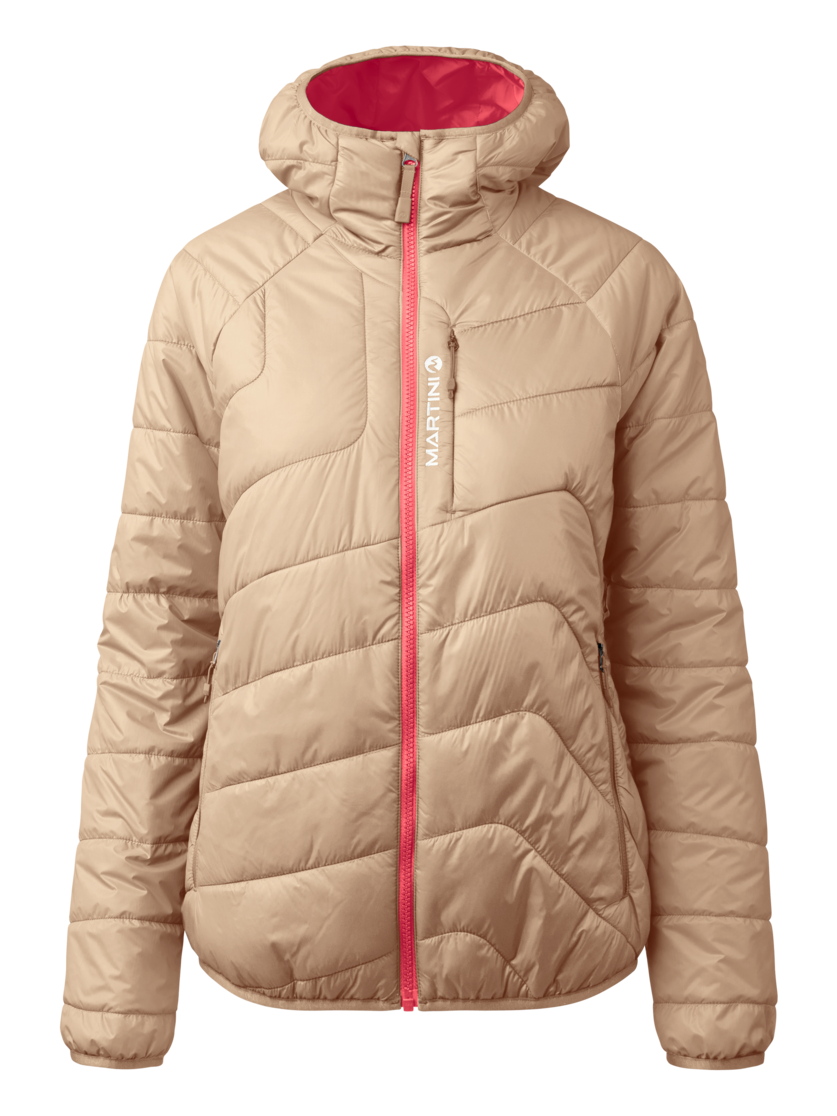 Martini Sportswear - Desire Padded Jacket Primaloft®W - Primaloft & Gloft Jackets in desert - front view - Women