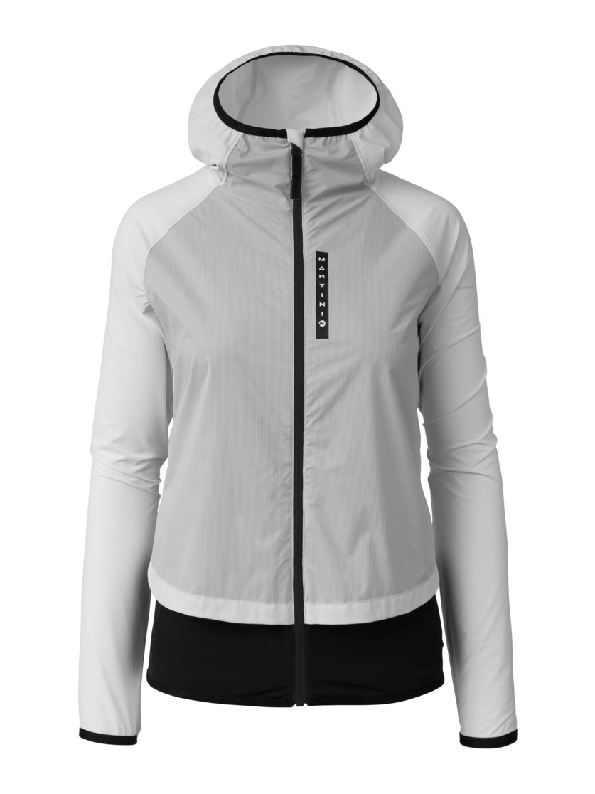 Martini Sportswear - Hillclimb WB Hybrid Hooded Jacket W - Hybridjacken in white-black - Vorderansicht - Damen