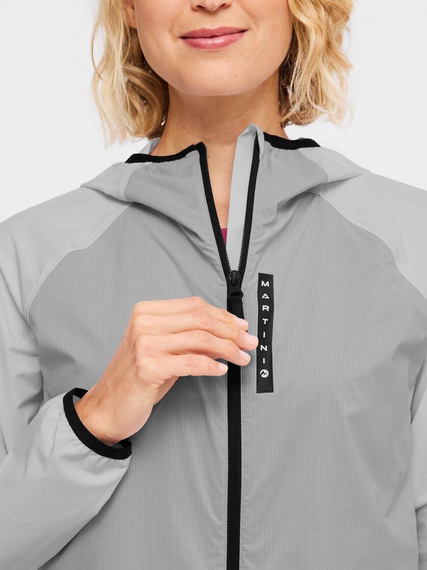 Martini Sportswear - Hillclimb WB Hybrid Hooded Jacket W - Hybridjacken in white-black - Detail 2 - Damen