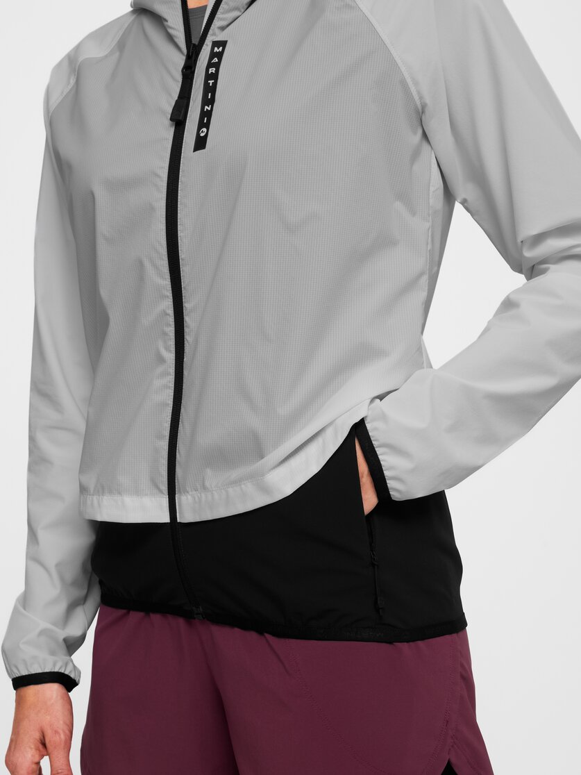 Martini Sportswear - Hillclimb WB Hybrid Hooded Jacket W - Hybridjacken in white-black - Detail 4 - Damen