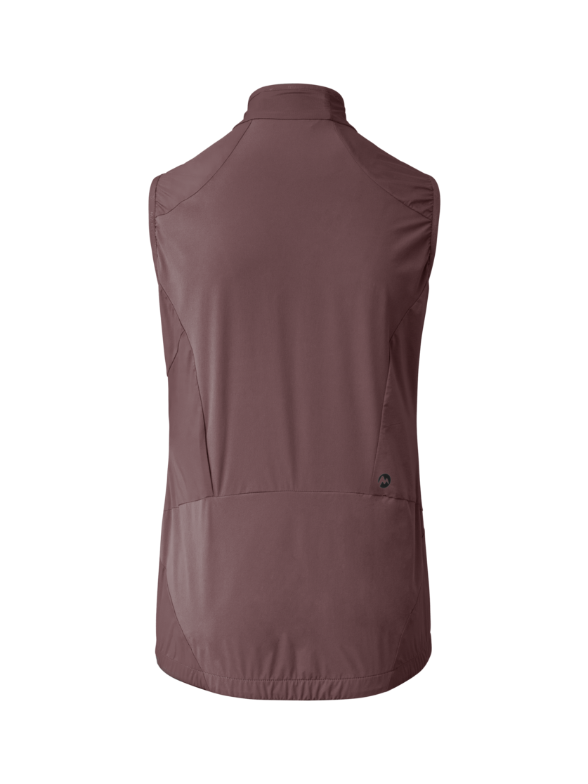 Martini Sportswear - Hillclimb WB Hybrid Vest W - Westen in clay-fuchsia - Rückansicht - Damen