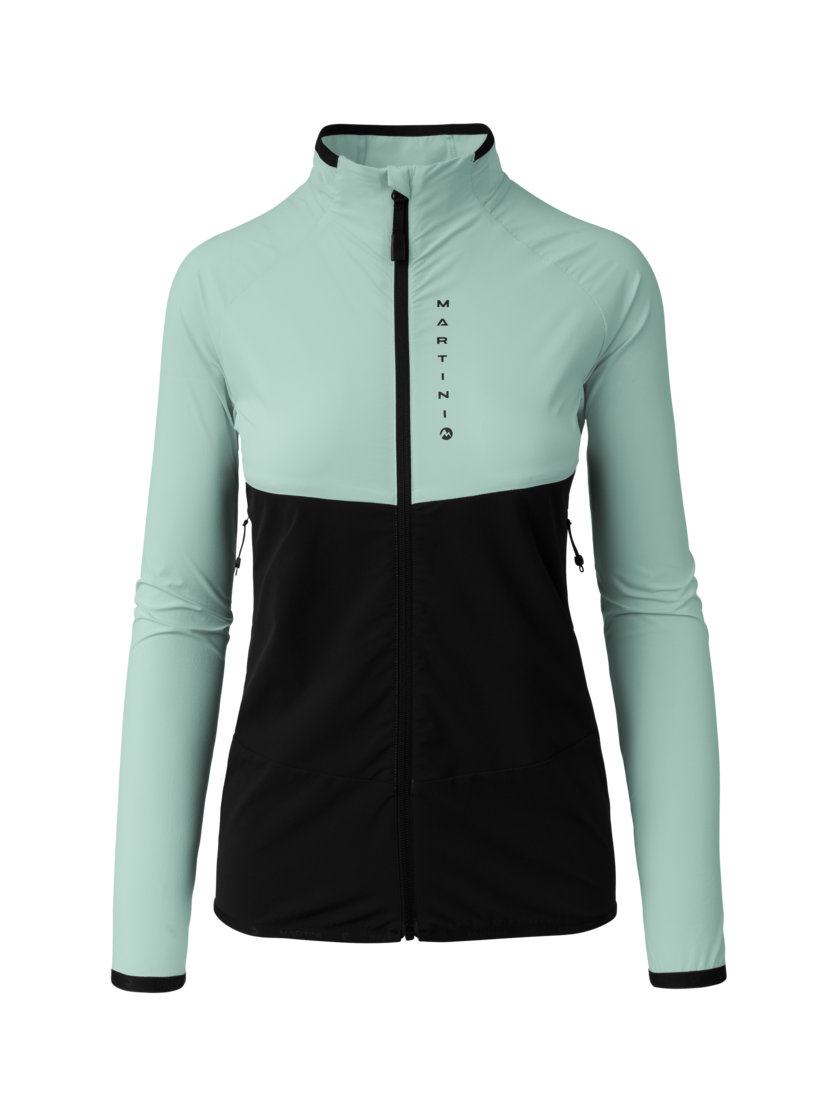 Martini Sportswear - Hillclimb ML Jacket W - Strati intermedi in ibiza blue-black - vista frontale - Donna