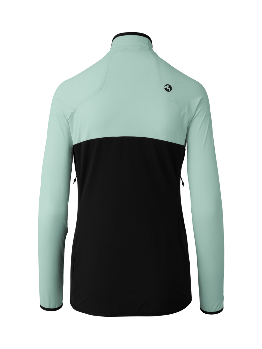 Martini Sportswear - Hillclimb ML Jacket W - Strati intermedi in ibiza blue-black - vista posteriore - Donna