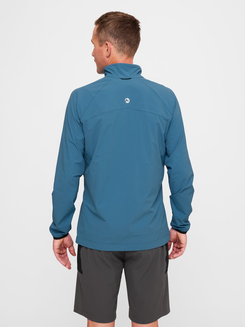 Martini Sportswear - Alpmate IN Hybrid Jacket M - Hybrid jackets in true navy-limeskin - rear view model - Men