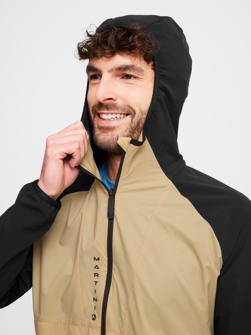 Martini Sportswear - Hillclimb WB Hybrid Hooded Jacket M - Hybridjacken in true navy-limeskin - Detail 5 - Herren