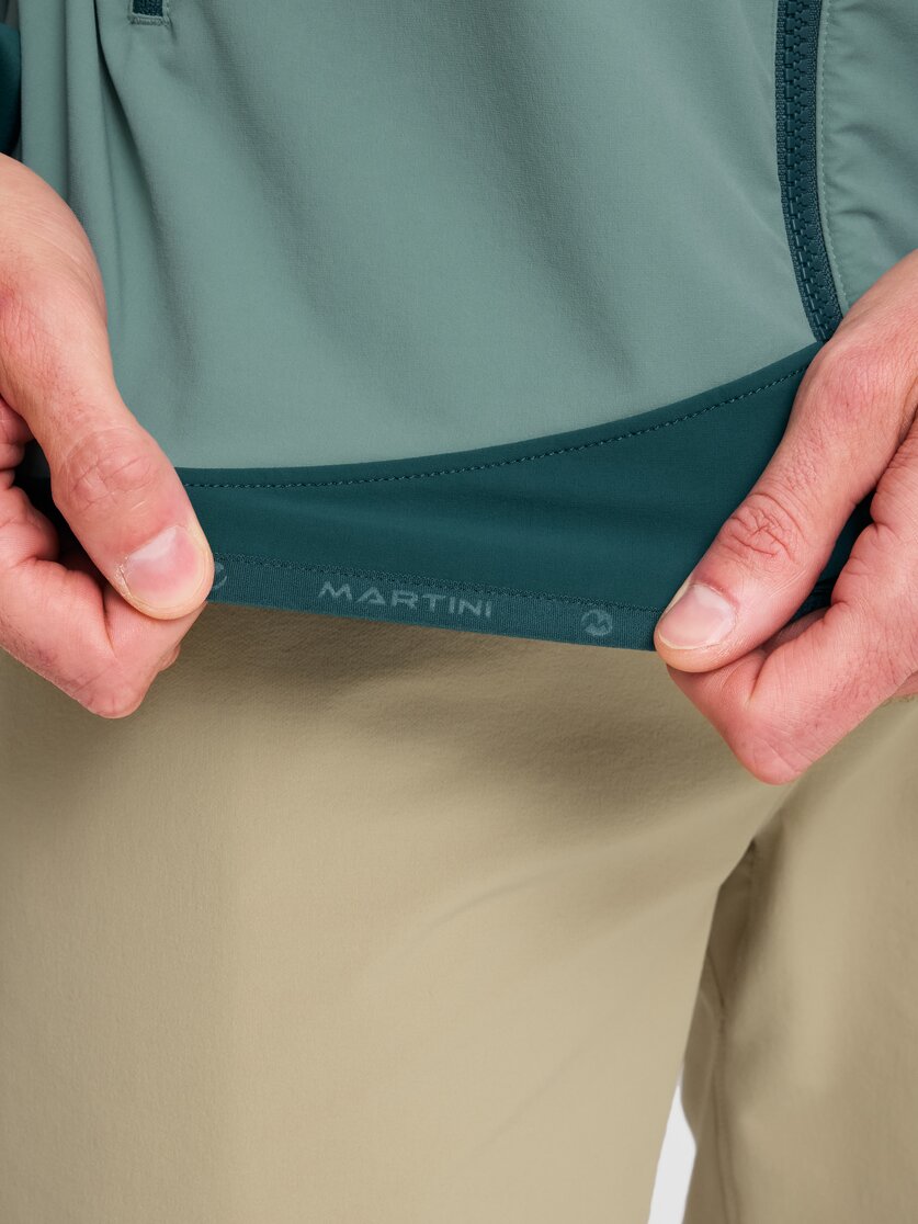 Martini Sportswear - Hillclimb ML Hooded Jacket M - Midlayers in true navy-limeskin - Detail 6 - Men
