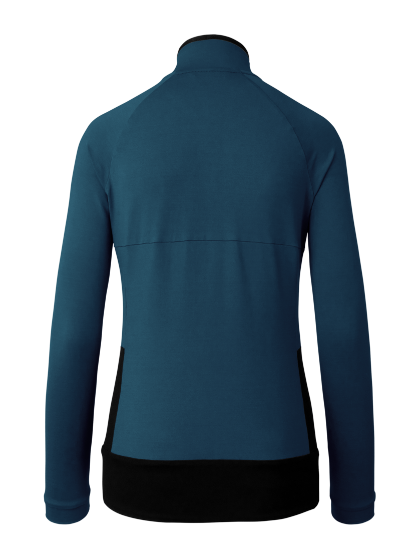 Martini Sportswear - Via Midlayer Jacket W - Strati intermedi in poseidon-black - vista posteriore - Donna