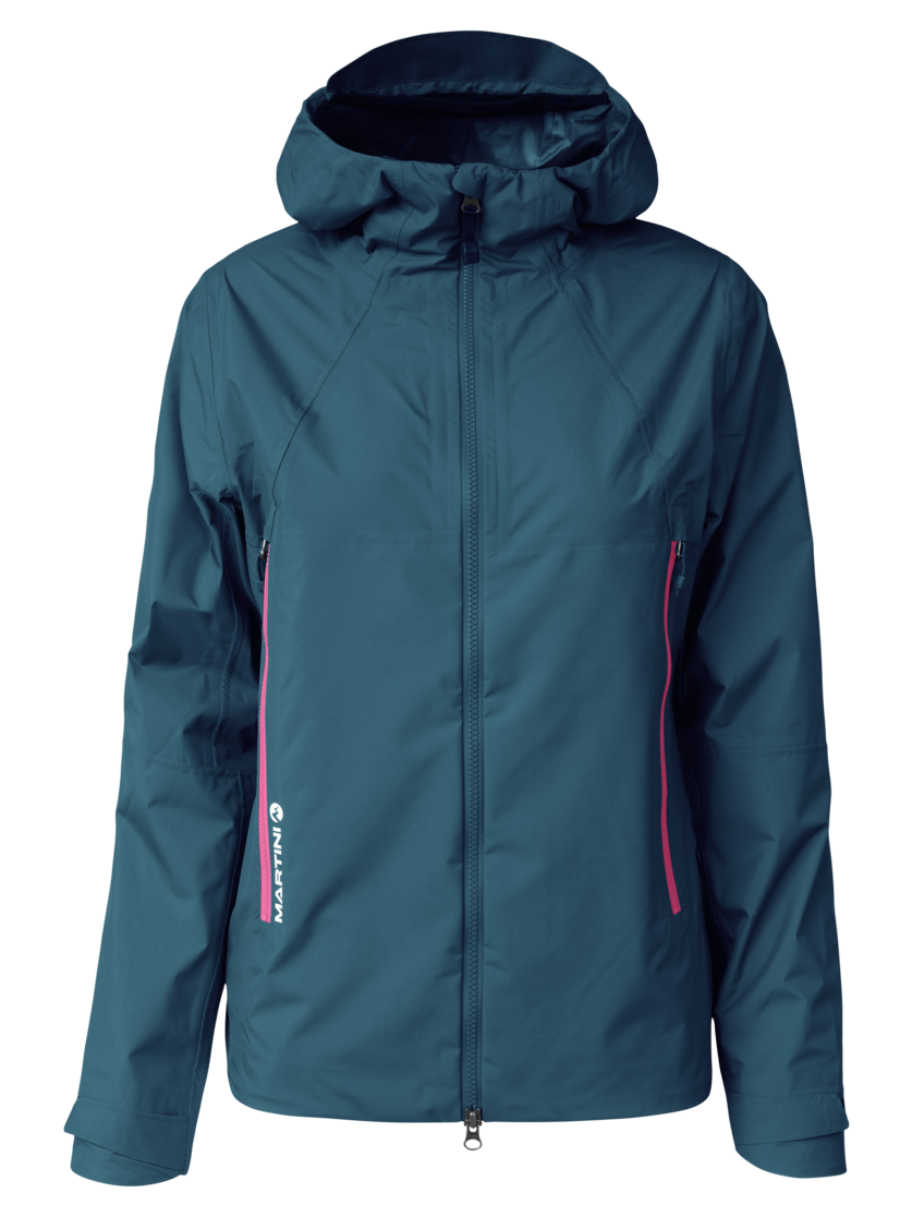 Martini Sportswear - Yalca 2.5L Jacket W - Hardshell jackets in poseidon-rosebud - front view - Women