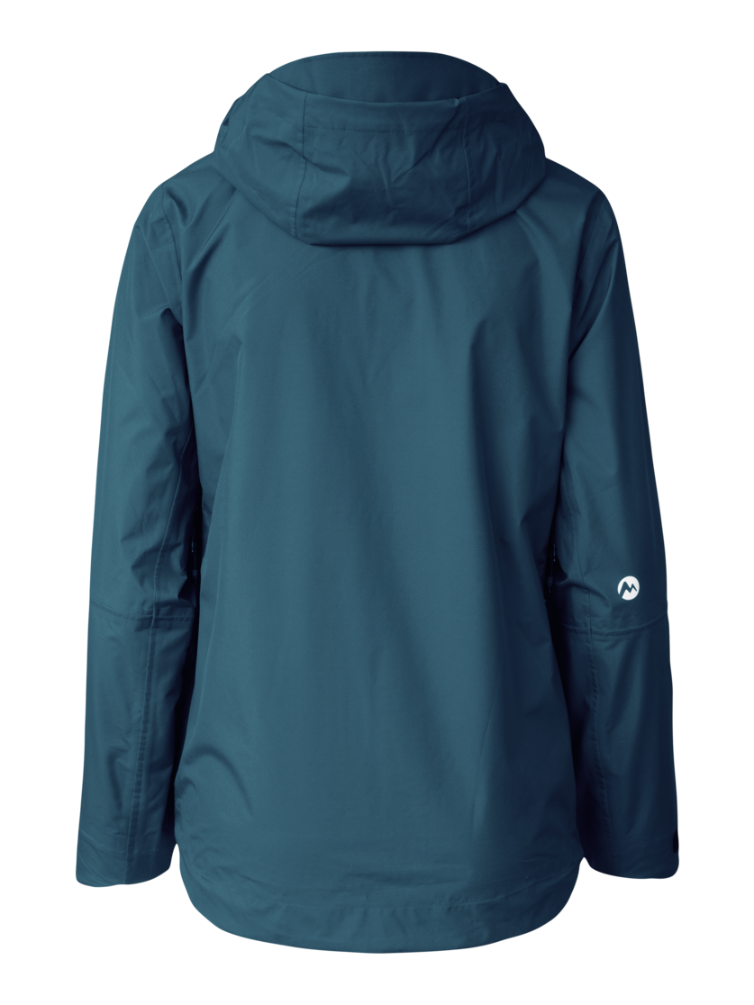 Martini Sportswear - Yalca 2.5L Jacket W - Hardshell jackets in poseidon-rosebud - rear view - Women