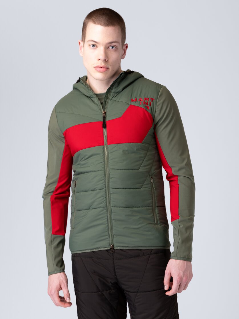 Martini Sportswear - Snowventure Hybrid Jacket G-LOFT® M - Giacche ibride in mosstone-mars - vista frontale modello - Uomo