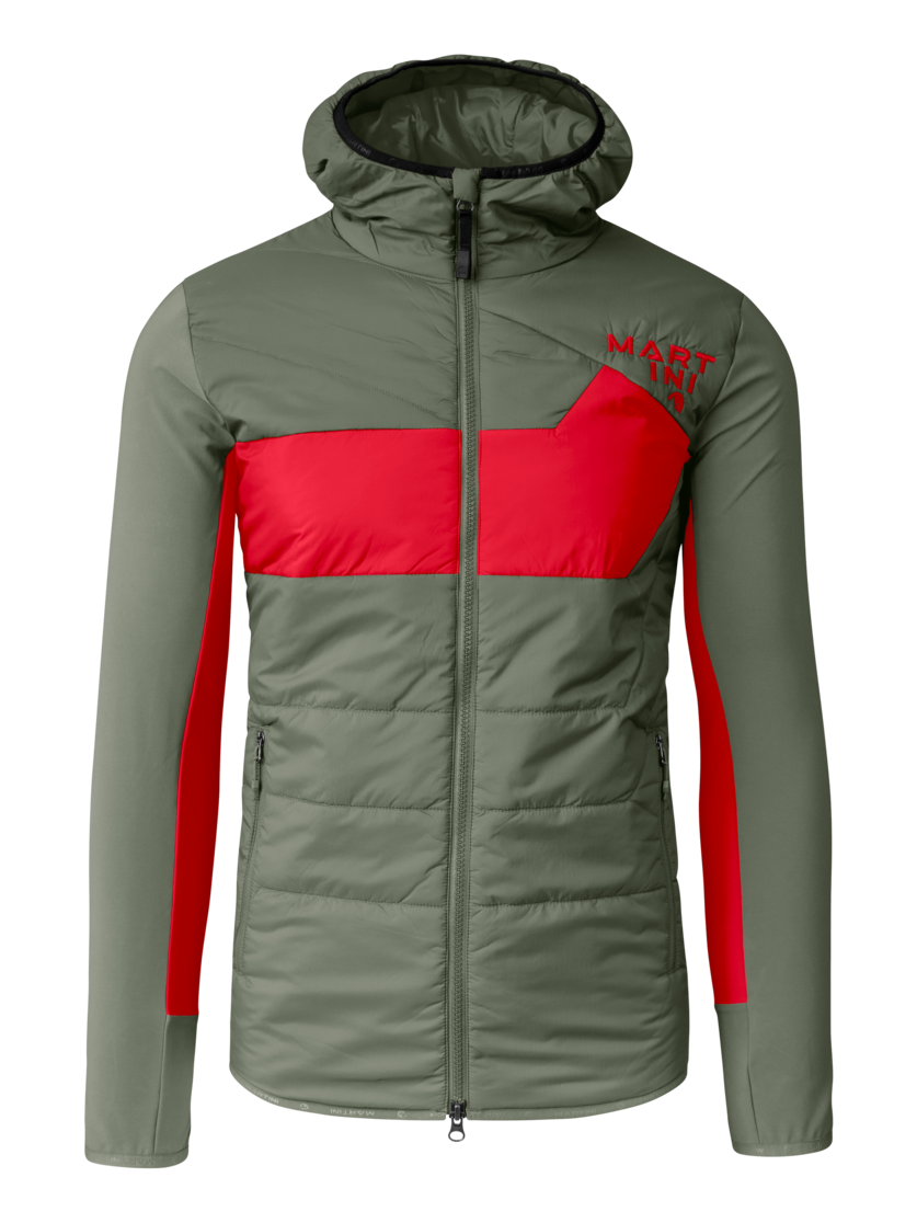 Martini Sportswear - Snowventure Hybrid Jacket G-LOFT® M - Giacche ibride in mosstone-mars - vista frontale - Uomo