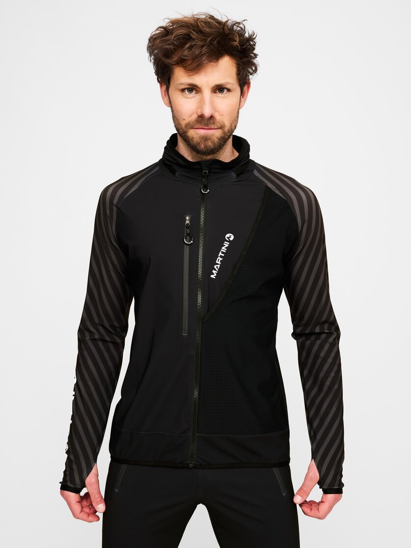 Martini Sportswear - Timebeat Midlayer Jacket Uni  - Rennanzug - Oberteile in granite-black - Vorderansicht Model - Unisex