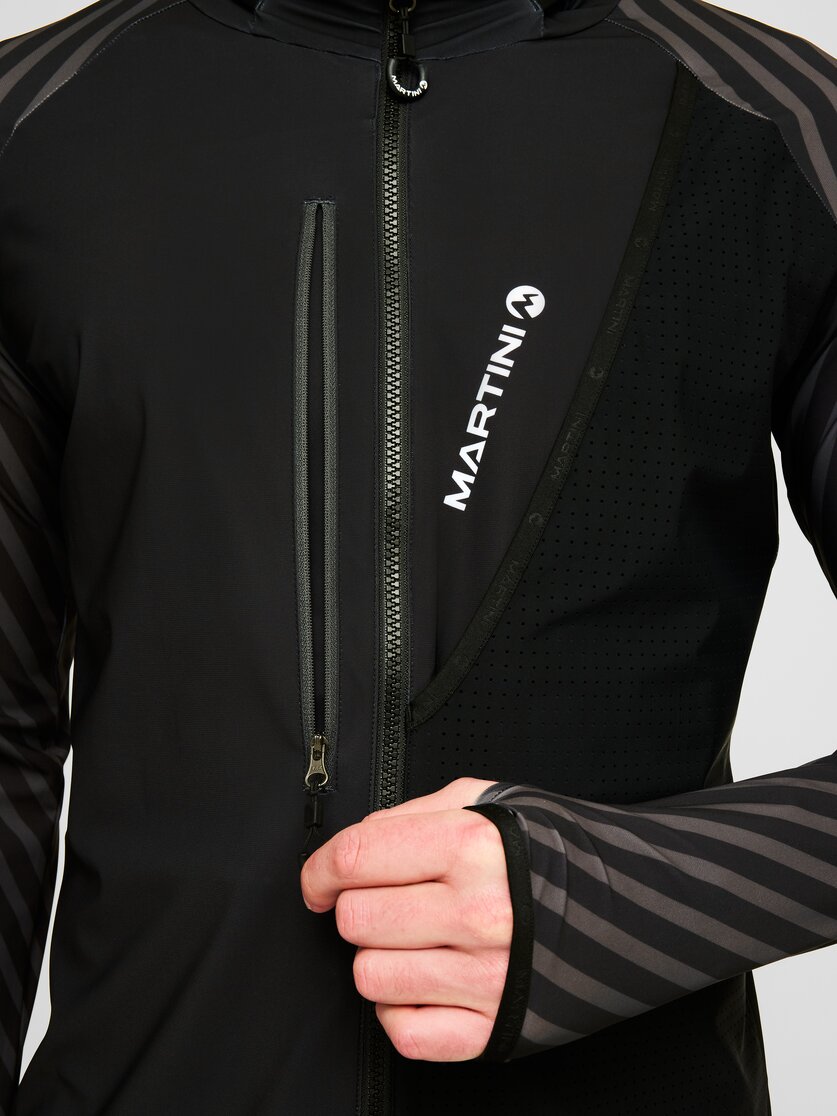 Martini Sportswear - Timebeat Midlayer Jacket Uni  - Rennanzug - Oberteile in granite-black - Detail 1 - Unisex