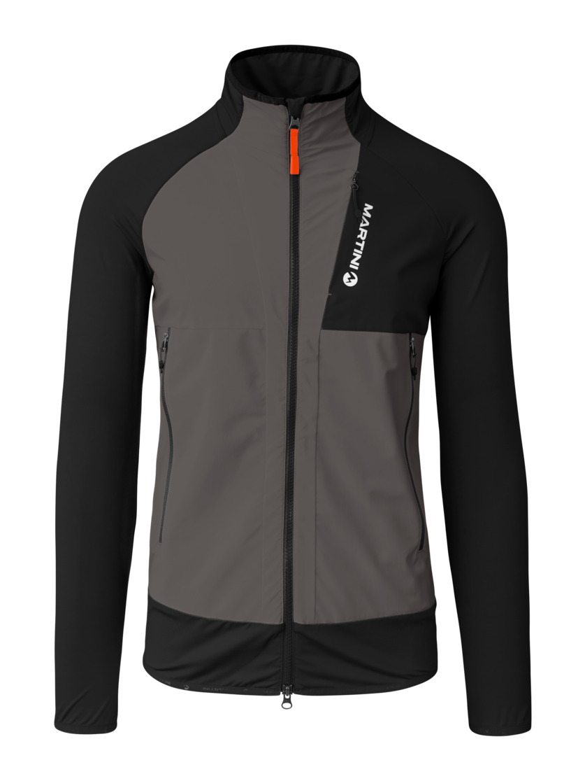 Martini Sportswear - Yalca Hybrid Windbreaker Jacket M - Giacche ibride in black-steel - vista frontale - Uomo