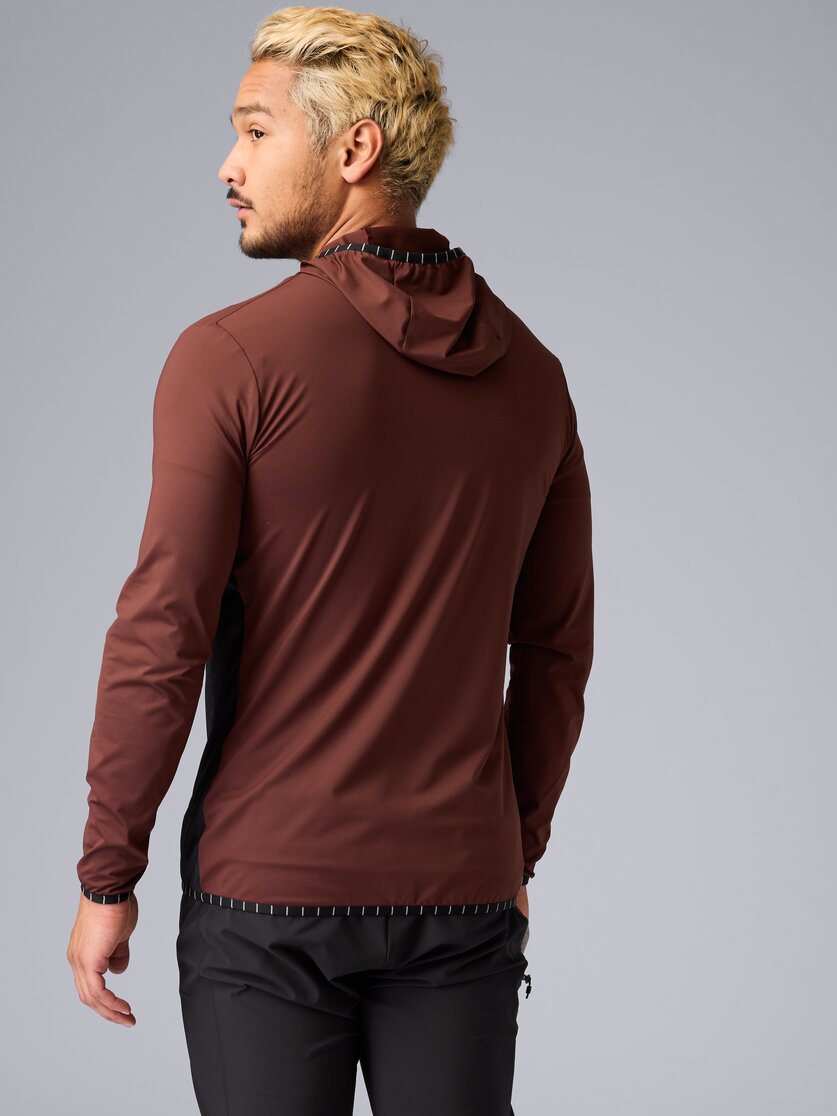 Martini Sportswear - Trektech Hybrid Windbreaker Jacket M - Hybrid jackets in black - rear view model - Men