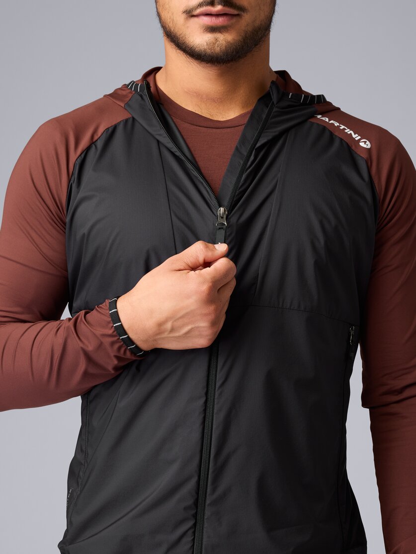 Martini Sportswear - Trektech Hybrid Windbreaker Jacket M - Hybrid jackets in black - Detail 5 - Men