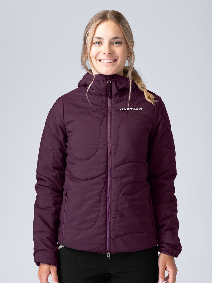 Martini Sportswear - Recharge Padded Jacket Primaloft® W - Primaloft & Gloft Jackets in mosstone - front view model - Women