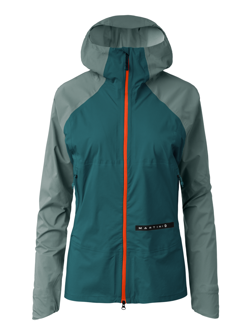 Martini Sportswear - Hillclimb HS Hooded Jacket W - Hardshell Jacken in seaport-misty blue - Vorderansicht - Damen