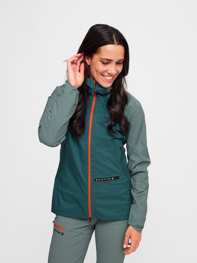 Martini Sportswear - Hillclimb HS Hooded Jacket W - Hardshell Jacken in black-white - Vorderansicht Model - Damen