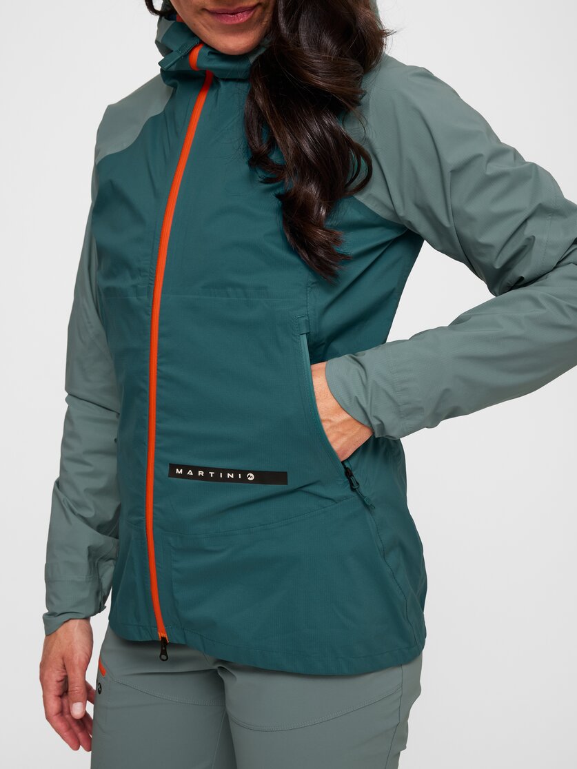 Martini Sportswear - Hillclimb HS Hooded Jacket W - Hardshell Jacken in black-white - Detail 3 - Damen
