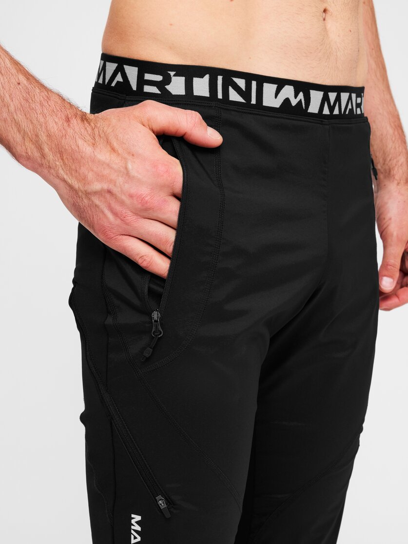 Martini Sportswear - Giro Pants Uni - Lange Hosen in black-white - Detail 1 - Unisex