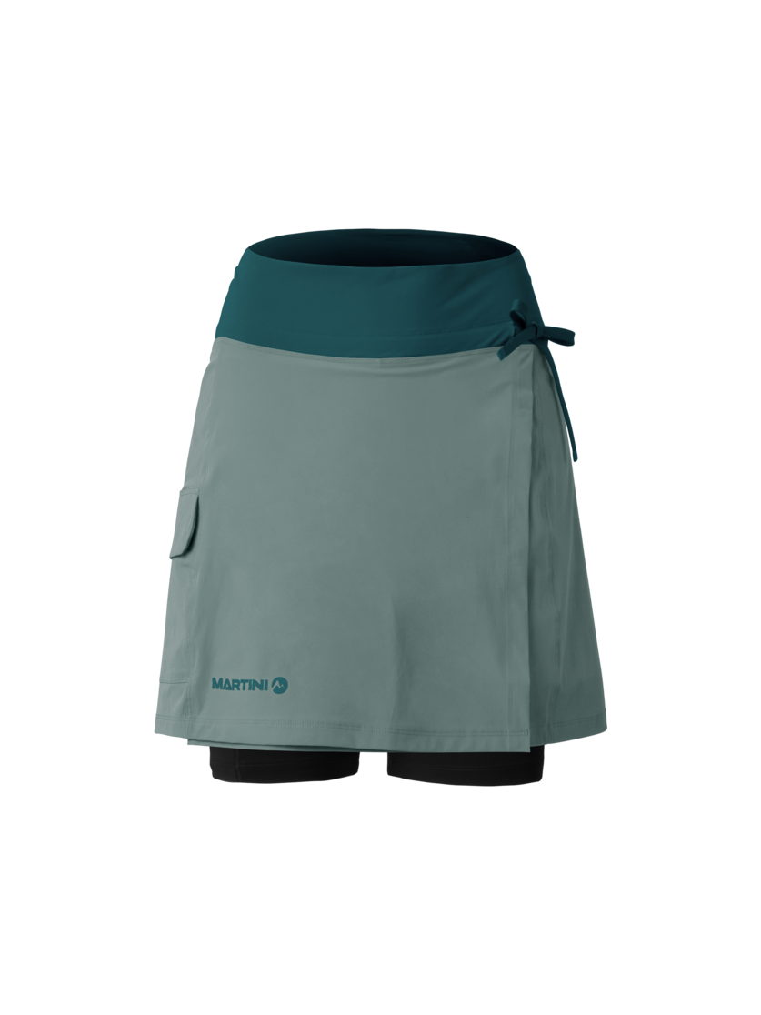 Martini Sportswear - Alpmate Sonic Skirt W - Skirts in misty blue-seaport - front view - Women