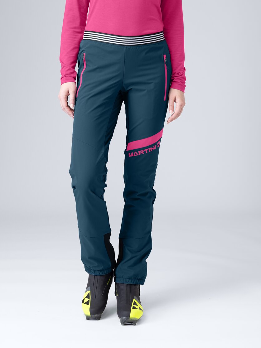 Martini Sportswear - Wildtrack Pants W - Pantaloni lunghi in mosstone-black - vista frontale modello - Donna