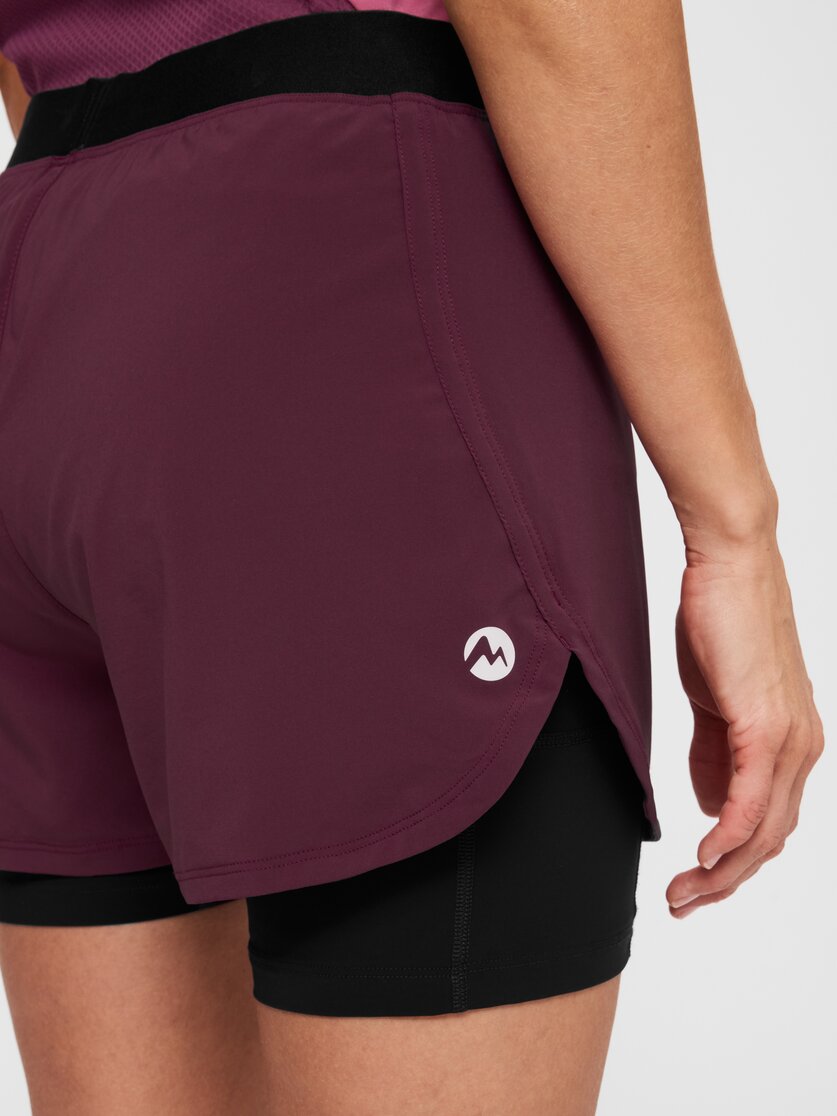 Martini Sportswear - Hillclimb Blaze 2in1 Shorts W - Kurze Hosen in black - Detail 1 - Damen