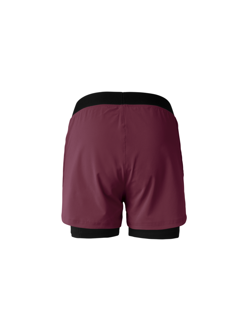 Martini Sportswear - Hillclimb Blaze 2in1 Shorts W - Kurze Hosen in plume - Rückansicht - Damen