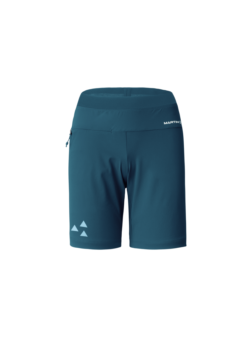 Martini Sportswear - Trektech Shorts W - Shorts in poseidon-ice - vista frontale - Donna