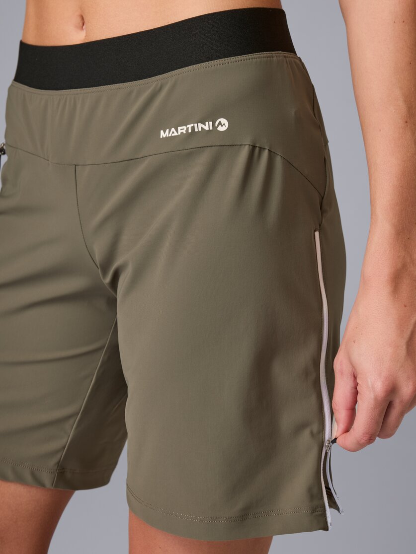Martini Sportswear - Trektech Shorts W - Shorts in black-white - Dettaglio 2 - Donna