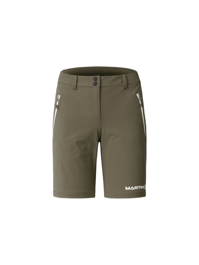 Martini Sportswear - Via Shorts W - Shorts in moss - front view - Women
