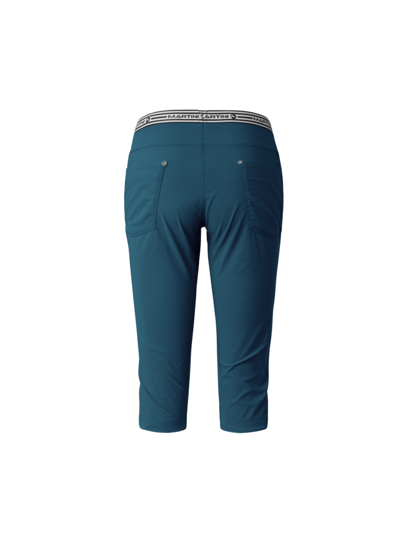 Martini Sportswear - Via Capri Pants W - Pantaloni capri in poseidon - vista posteriore - Donna