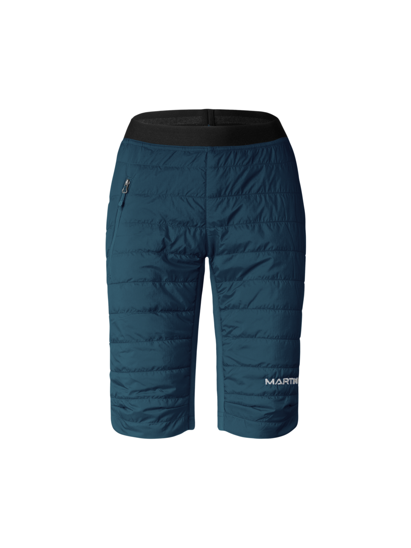 Martini Sportswear - Argon Padded Shorts Primaloft® W - Shorts termici in poseidon - vista frontale - Donna