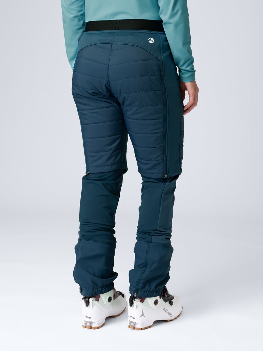 Martini Sportswear - Argon Padded Shorts Primaloft® W - Shorts termici in poseidon - vista laterale modello - Donna