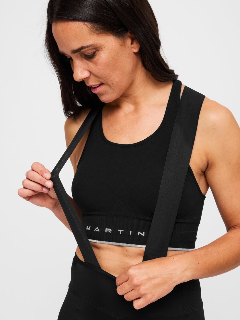 Martini Sportswear - Velox BIB W  - Shorts in black-white - Dettaglio 4 - Donna