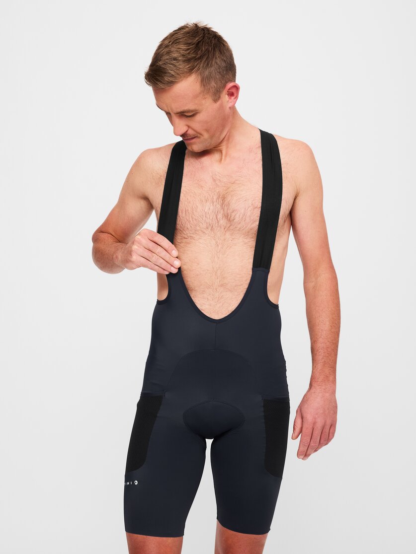 Martini Sportswear - Velox BIB M - Shorts in true navy-black - front view model - Men