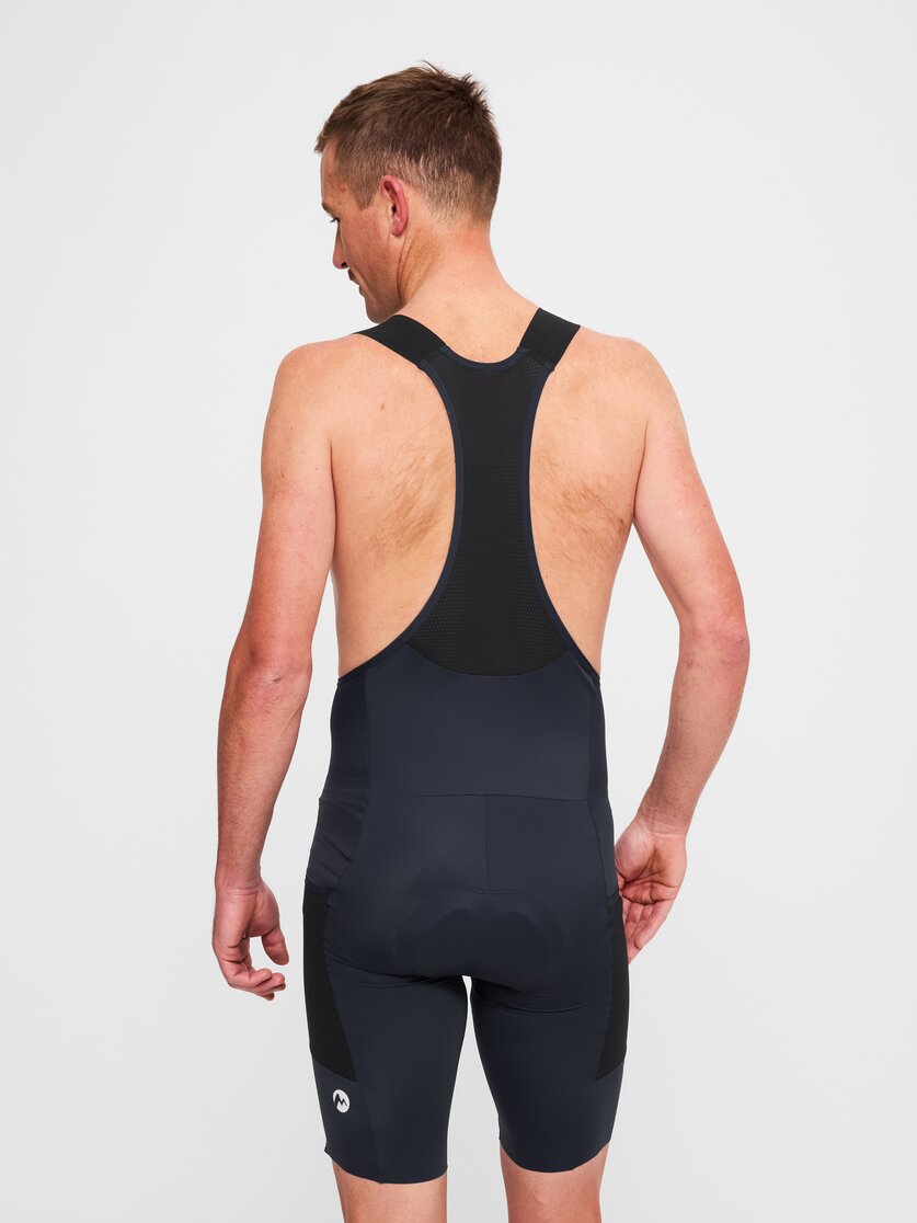 Martini Sportswear - Velox BIB M - Shorts in true navy-black - rear view model - Men
