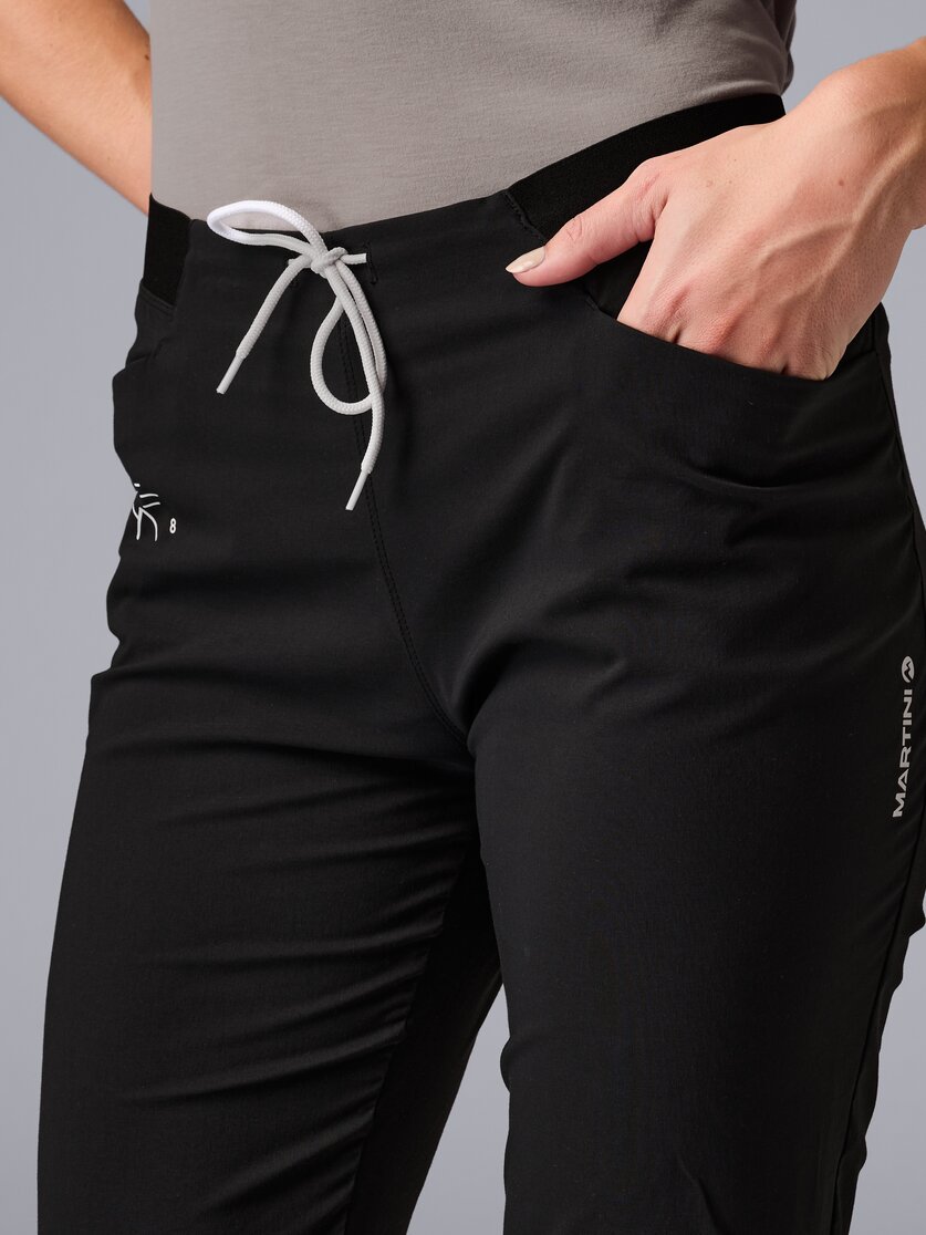 Martini Sportswear - Alpmate Pants W - Long pants in black-white - Detail 1 - Women