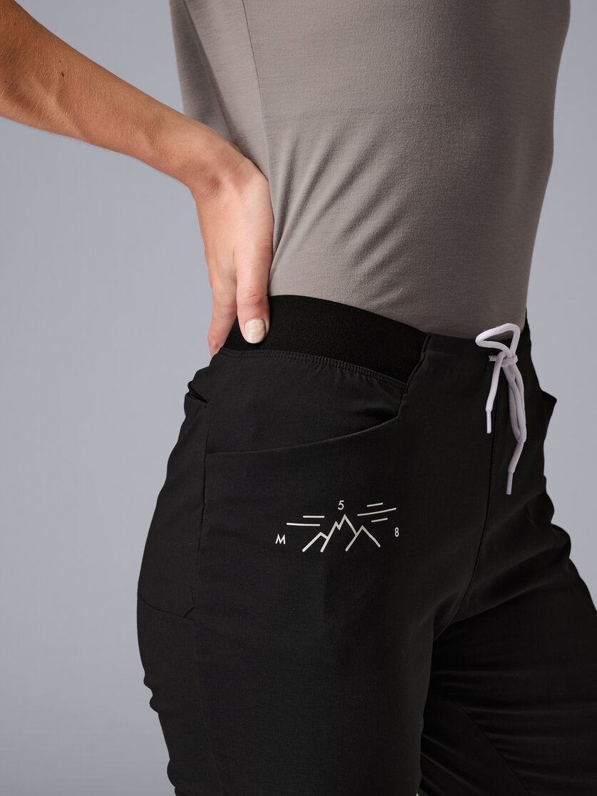 Martini Sportswear - Alpmate Pants W - Long pants in black-white - Detail 2 - Women