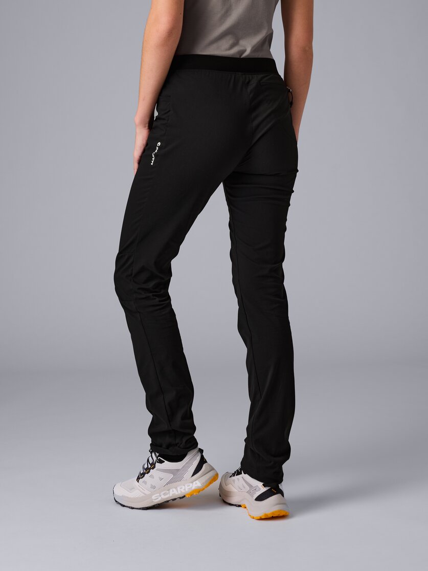 Martini Sportswear - Alpmate Pants W - Long pants in black-white - rear view model - Women