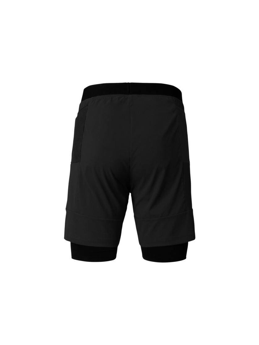 Martini Sportswear - Pacemaker 2In1 Shorts M - Shorts in black - rear view - Men