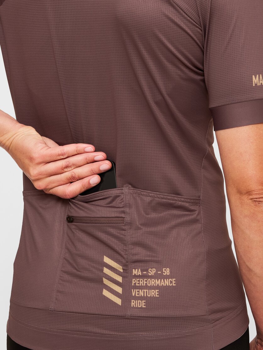 Martini Sportswear - Velox Road Bike Tricot W - T-Shirts in off white-granite - Detail 4 - Damen