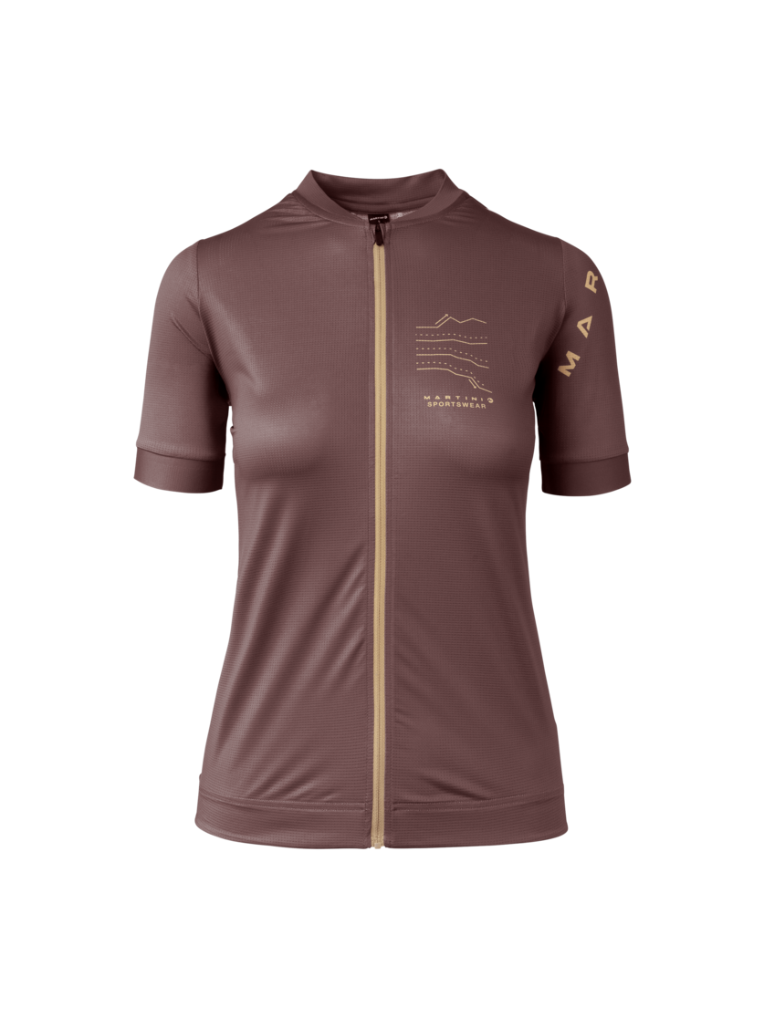 Martini Sportswear - Velox Road Bike Tricot W - T-Shirts in clay-sandstone - Vorderansicht - Damen