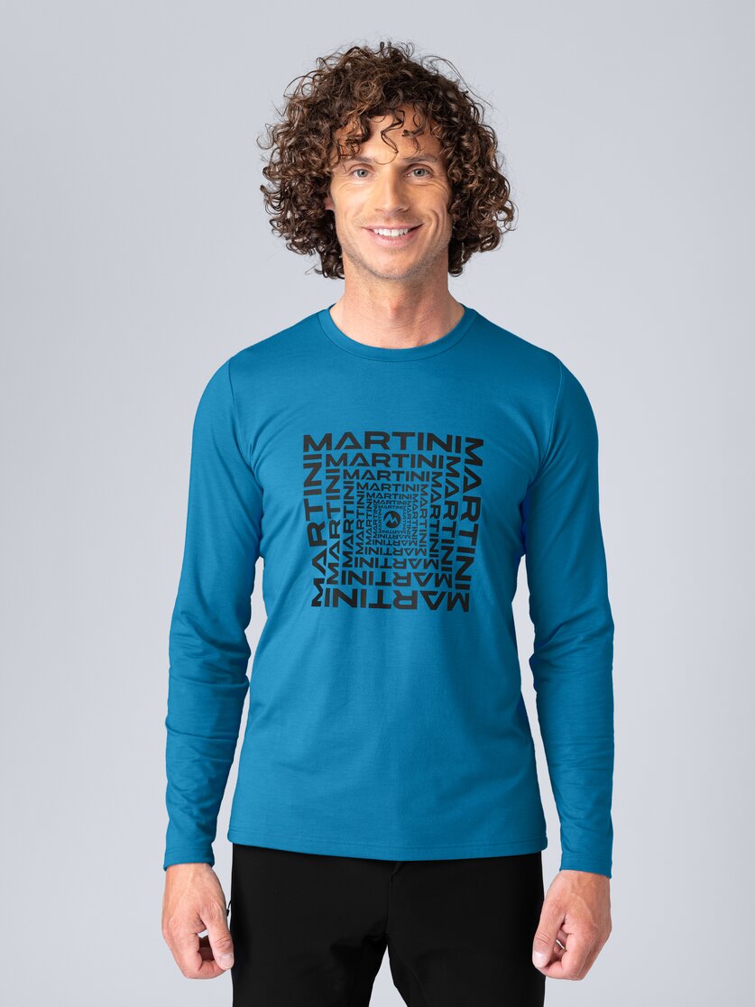 Martini Sportswear - Wildtrack Shirt M - Longsleeves in seaport - front view model - Men