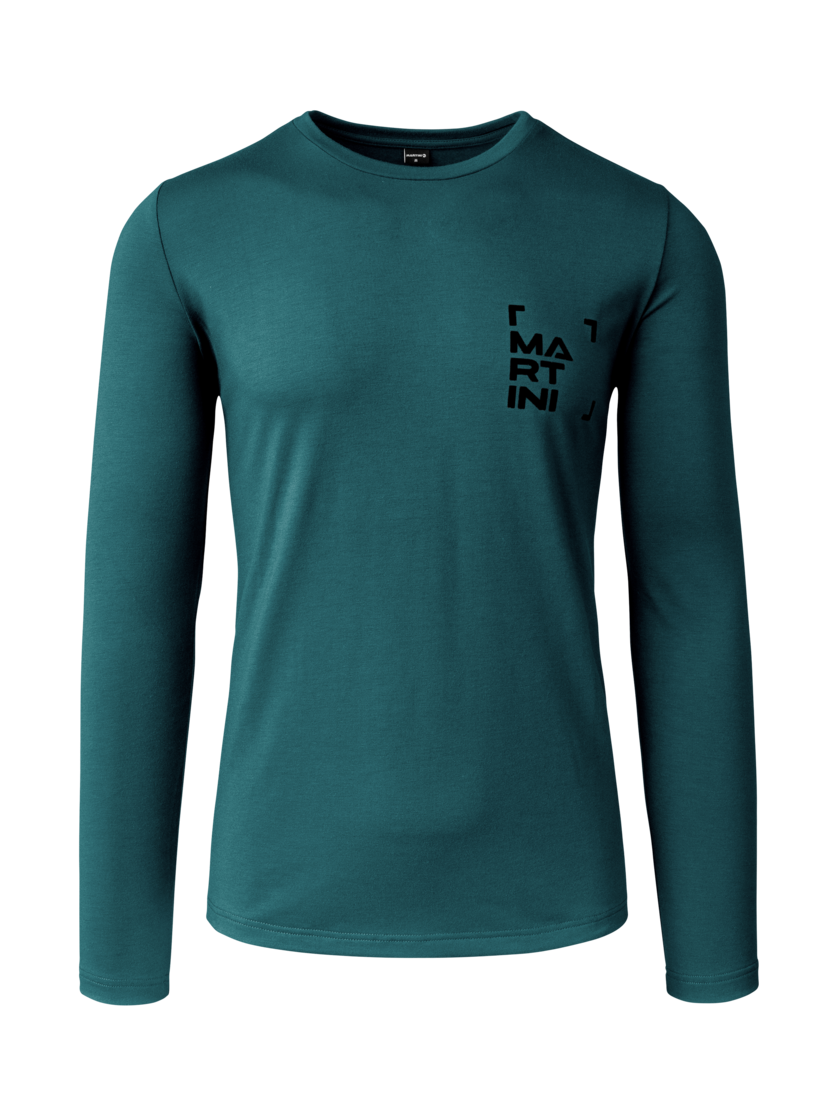 Martini Sportswear - Firstline Shirt M - Maglie a maniche lunghe in seaport-black - vista frontale - Uomo